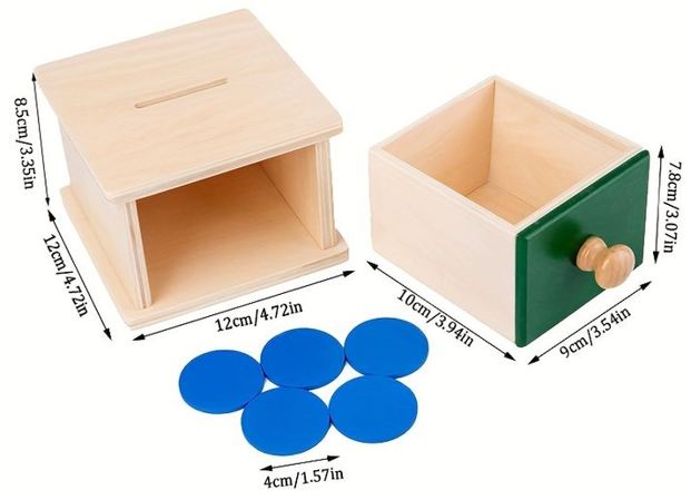 Hộp Thả Đồng Xu (Giáo Cụ Montessori) - 135K VND